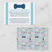 Carte de douche d'affichage, Petit homme, Cravate  (Devant / Derrière)