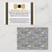 Carte de douche d'affichage, Petit homme, Cravate  (Devant / Derrière)