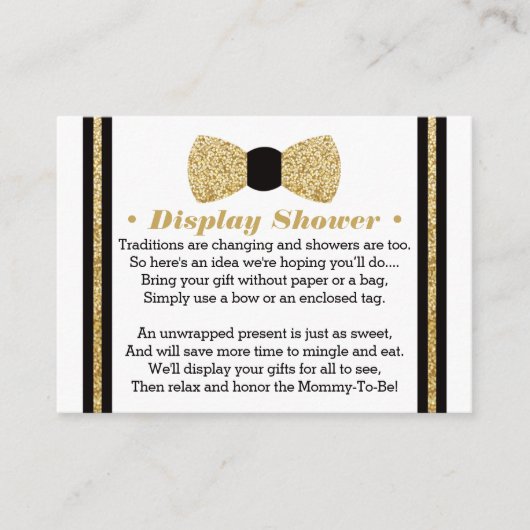 Carte de douche d'affichage, Petit homme, Cravate  (Devant)