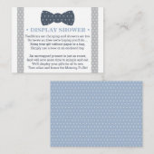 Carte de douche d'affichage, Petit homme, Cravate  (Devant / Derrière)