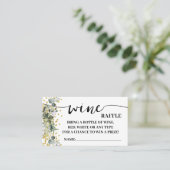 Carte de douche Eucalyptus Gold Wine Raffle Ticket (Debout devant)
