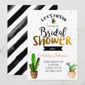 Carte de douche fiesta noire (Devant / Derrière)