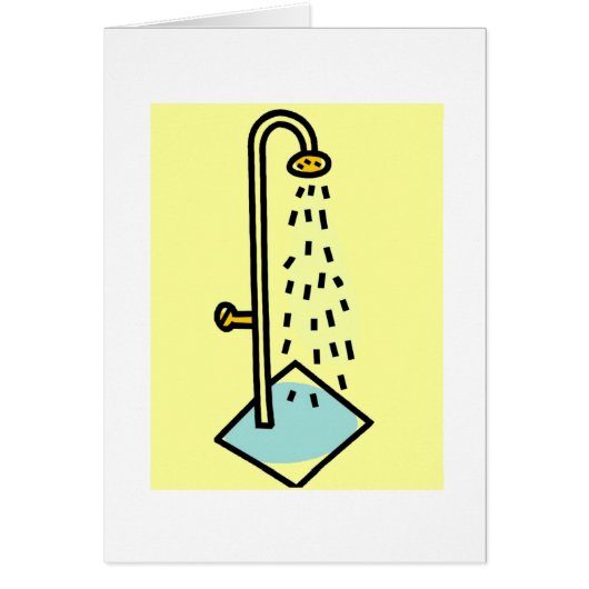 Carte de douche - humoristique (Devant)