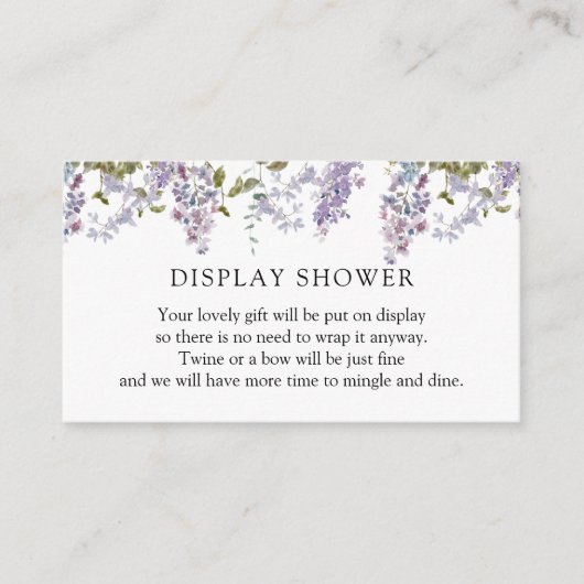 Carte de douche Lilac et Lavender (Devant)