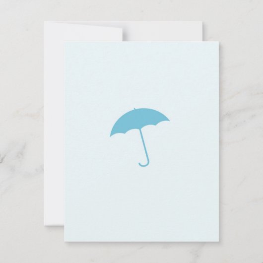 Carte de douche pour bébé Merci (Dos)