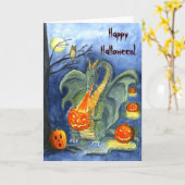 Carte de dragon du feu de citrouille (Fleur jaune)