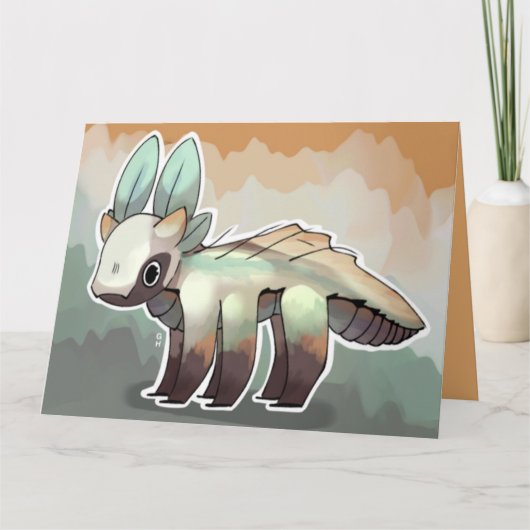 Carte de dragon fantaisie (Devant)