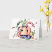 Carte de dragons de Halloween (Fleur jaune)