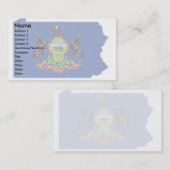 Carte de drapeau de la Pennsylvanie (Devant / Derrière)