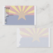 Carte de drapeau de l'Arizona (Devant / Derrière)