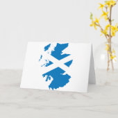 Carte de drapeau de l'Ecosse (Fleur jaune)