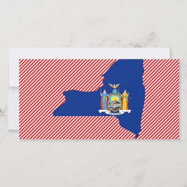 Carte de drapeau de New York (Devant)