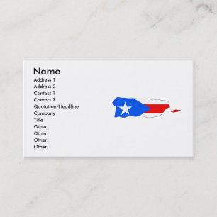 Carte de drapeau de Porto Rico