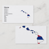 Carte de drapeau d'Hawaï (Devant / Derrière)