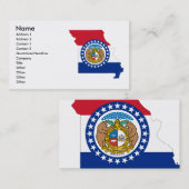 Carte de drapeau du Missouri (Devant / Derrière)