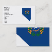 Carte de drapeau du Nevada (Devant / Derrière)