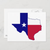 Carte de drapeau du Texas (Devant / Derrière)