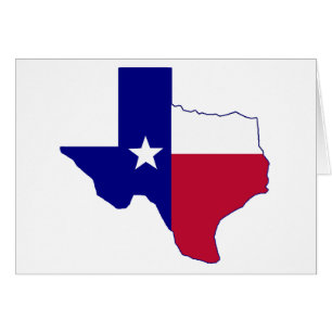 Carte de drapeau du Texas