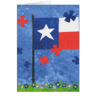 Carte de drapeau du Texas