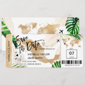 Carte de embarquement pour Mexique avec date à ret (Devant / Derrière)