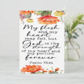 Carte de encouragement Psaumes 73:26  (Debout devant)