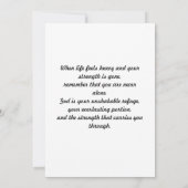 Carte de encouragement Psaumes 73:26  (Dos)