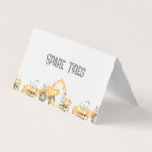 Carte de Étiquette alimentaire pliée pour camions (Dos)