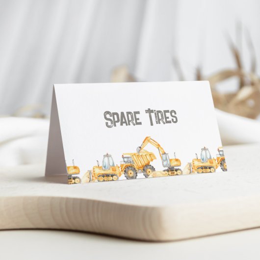 Carte de Étiquette alimentaire pliée pour camions