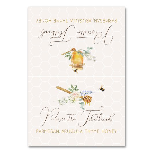 Carte de Étiquette de nourriture pour Baby shower (Par défaut)