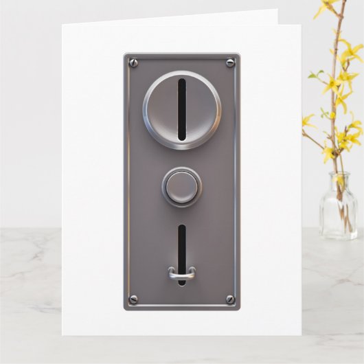 Carte de façade de pièce (Fleur jaune)