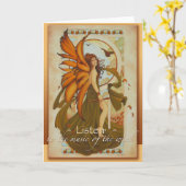 Carte de Faery d'harmonie d'automne par Teri (Fleur jaune)