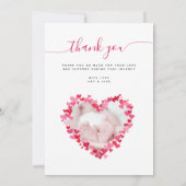 Carte de Faire-part à plat pour bébé de la Saint-V (Dos)