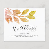 Carte de Faire-part Budget Nouvelle Adresse feuill (Devant)