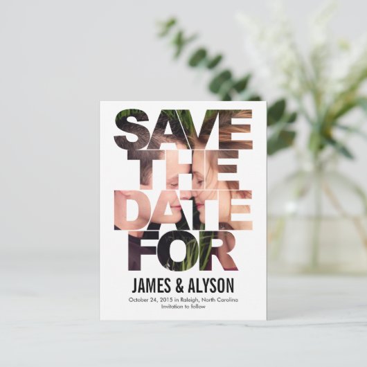 Carte de Faire-Part Chic de Date (Debout devant)