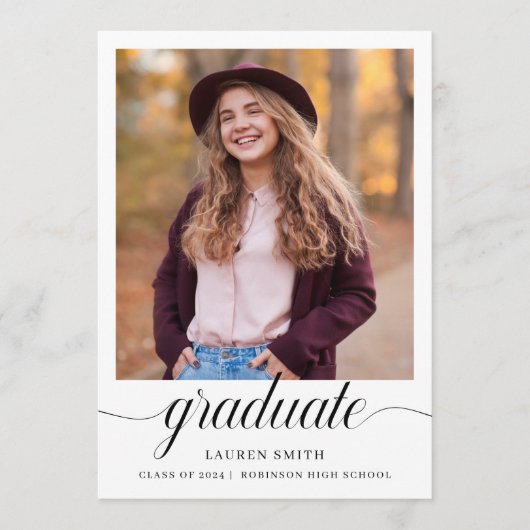 Carte de Faire-part classique moderne (Devant)