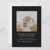 Carte de Faire-part Classy Script Graduation (Dos)