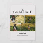 Carte de Faire-part d'affichage photo moderne (Devant / Derrière)