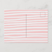 Carte de faire-part de baby shower pour fille. (Dos)