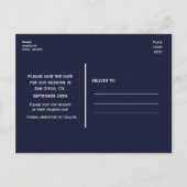 Carte de faire-part de date de mariage à conserver (Dos)
