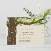 Carte de Faire-Part de Date de Mariage Érable Édit (Debout devant)