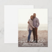 Carte de faire-part de date de sauvegarde de photo (Devant / Derrière)