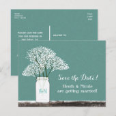 Carte de faire-part de date de sauvegarde de pot M (Devant / Derrière)