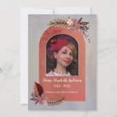 Carte de Faire-part de décès photo nécrologique (Devant)