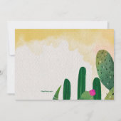Carte de Faire-part de déménagement Cactus Garden (Dos)