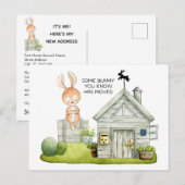 Carte de Faire-part de déménagement de nouvelle ma (Devant / Derrière)