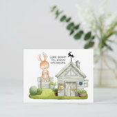 Carte de Faire-part de déménagement de nouvelle ma (Debout devant)