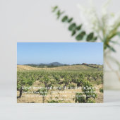 Carte de Faire-part de déménagement Pays Vin (Debout devant)