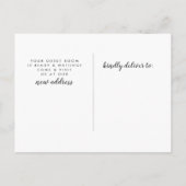 Carte de Faire-part de déplacement Cityscape de Ne (Dos)