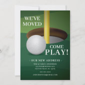 Carte de Faire-part de déplacement de balle de gol (Devant)