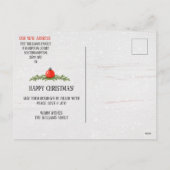 Carte de Faire-part de déplacement de boîte aux le (Dos)